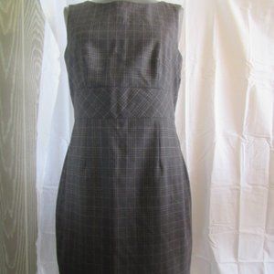 santorelli gray/tan plaid dress